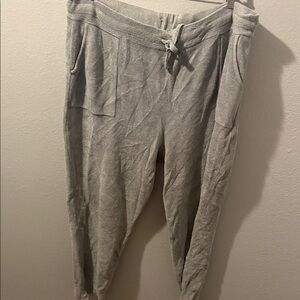 Barefoot Dreams Cozy Gray Knit Pants